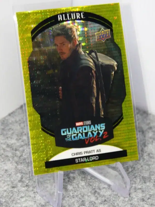 2022 Chris Pratt as Star-Lord #59 Upper Deck Marvel Allure GotG Vol 2 Yellow Taxi - stand