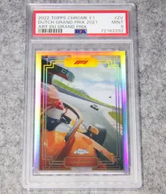 2022 Dutch Grand Prix 2021 #ADGP-ZV Topps Chrome F1 Art Du Grand Prix Zandvoort PSA 9 MINT - front