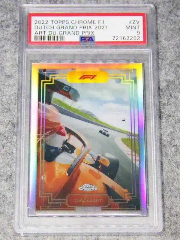 2022 Dutch Grand Prix 2021 #ADGP-ZV Topps Chrome F1 Art Du Grand Prix Zandvoort PSA 9 MINT - front