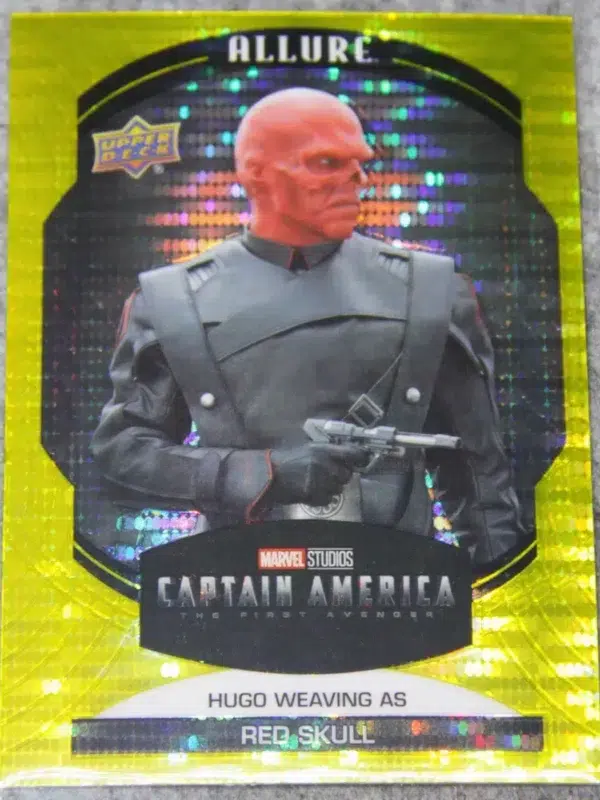 2022 Hugo Weaving as Red Skull #11 Upper Deck Marvel Allure Captain America The First Avenger Yellow Taxi - front