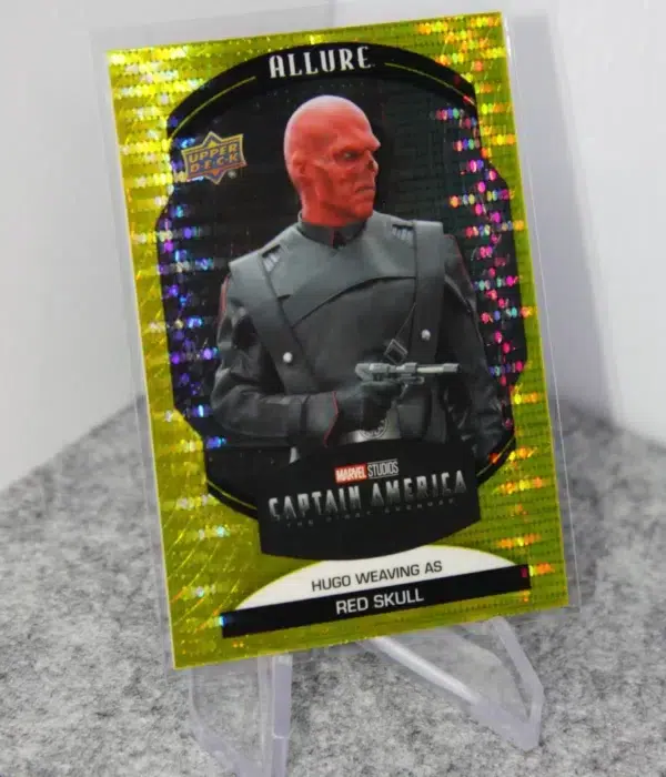 2022 Hugo Weaving as Red Skull #11 Upper Deck Marvel Allure Captain America The First Avenger Yellow Taxi - stand