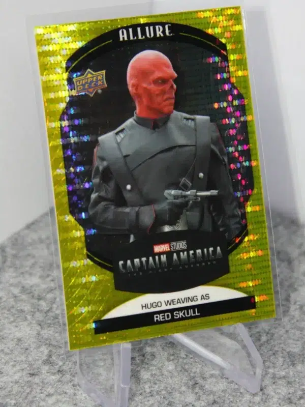 2022 Hugo Weaving as Red Skull #11 Upper Deck Marvel Allure Captain America The First Avenger Yellow Taxi - stand