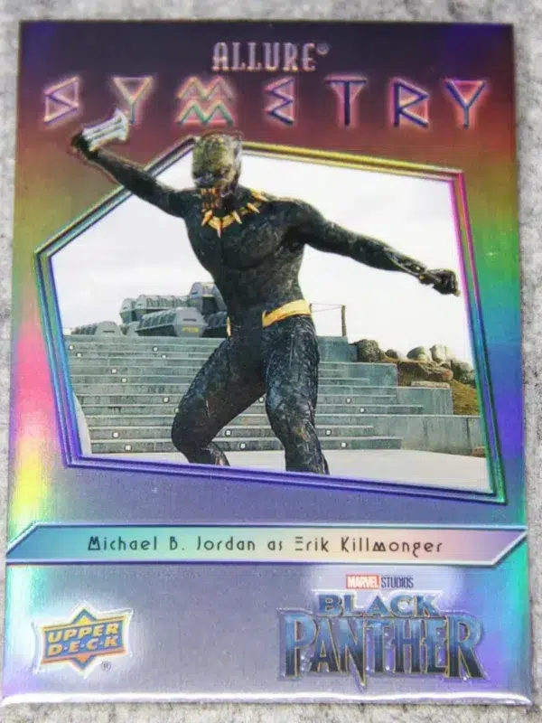 2022 Michael B. Jordan as Erik Killmonger #20 Upper Deck Marvel Allure Black Panther Symmetry - front