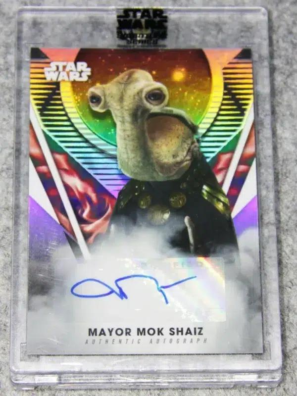 2023 John Rosengrant as Mayor Mok Shaiz #A-JR Topps Star Wars The Book of Boba Fett Authentic Autograph - front