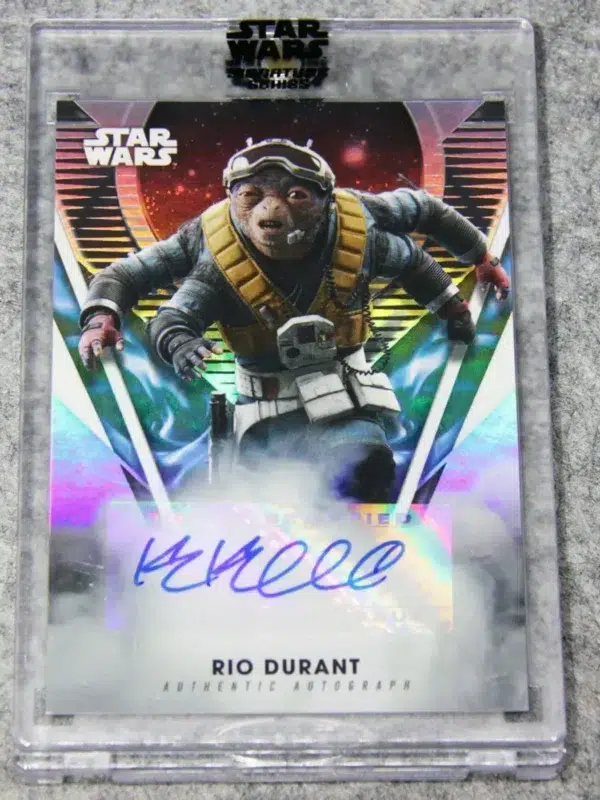 2023 Katy Kartwheel as Rio Durant #A-KK Topps Star Wars Rogue One A Star Wars Story Authentic Autograph - front