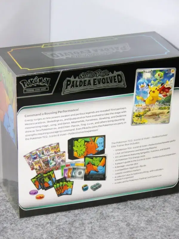 Pokemon TCG Scarlet & Violet Paldea Evolved Elite Trainer Box - back
