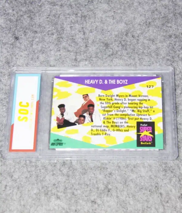 1991 Heavy D & The Boyz #127 ProSet Super Stars Music Cards SOC POP1 - back