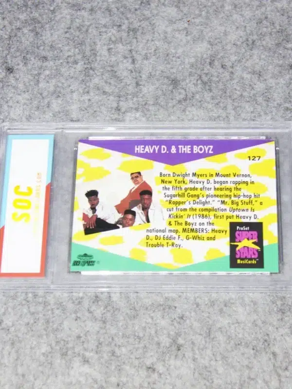 1991 Heavy D & The Boyz #127 ProSet Super Stars Music Cards SOC POP1 - back