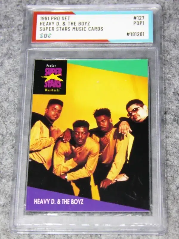 1991 Heavy D & The Boyz #127 ProSet Super Stars Music Cards SOC POP1 - front