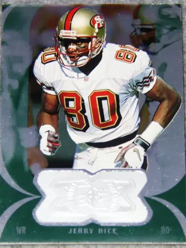 1998 Jerry Rice #165 Upper Deck SPx Finite Pure Energy Holo SN#164 - front
