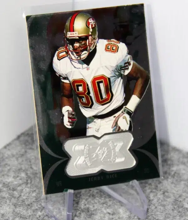 1998 Jerry Rice #165 Upper Deck SPx Finite Pure Energy Holo SN#164 - stand