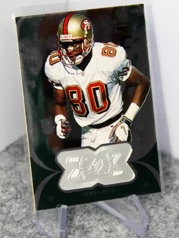 1998 Jerry Rice #165 Upper Deck SPx Finite Pure Energy Holo SN#164 - stand