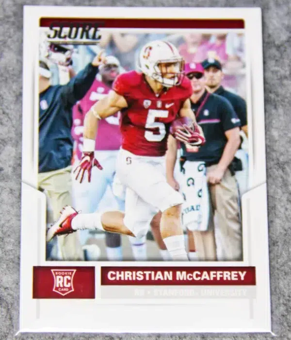 2017 Christian McCaffrey #373 Panini Score Football RC - front