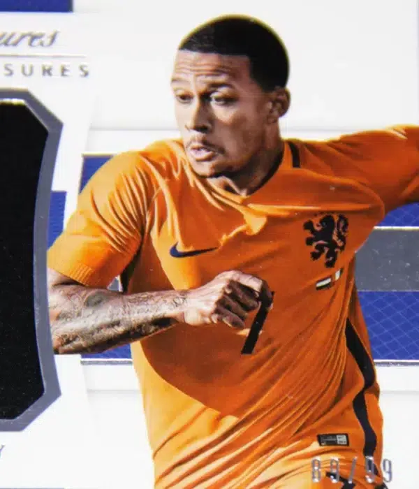 2018 Memphis Depay #TT-MD Panini National Treasures Tremendous Treasures SN#89 - detail