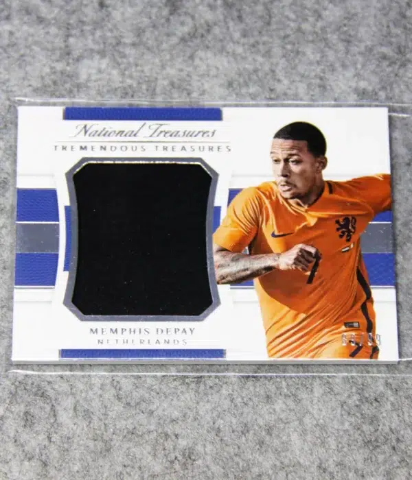 2018 Memphis Depay #TT-MD Panini National Treasures Tremendous Treasures SN#89 - front