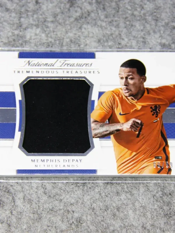2018 Memphis Depay #TT-MD Panini National Treasures Tremendous Treasures SN#89 - front