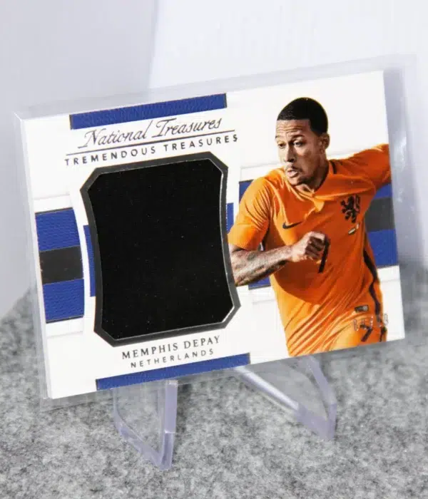 2018 Memphis Depay #TT-MD Panini National Treasures Tremendous Treasures SN#89 - stand