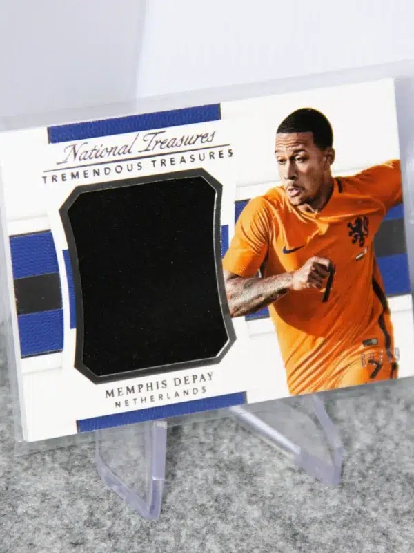 2018 Memphis Depay #TT-MD Panini National Treasures Tremendous Treasures SN#89 - stand