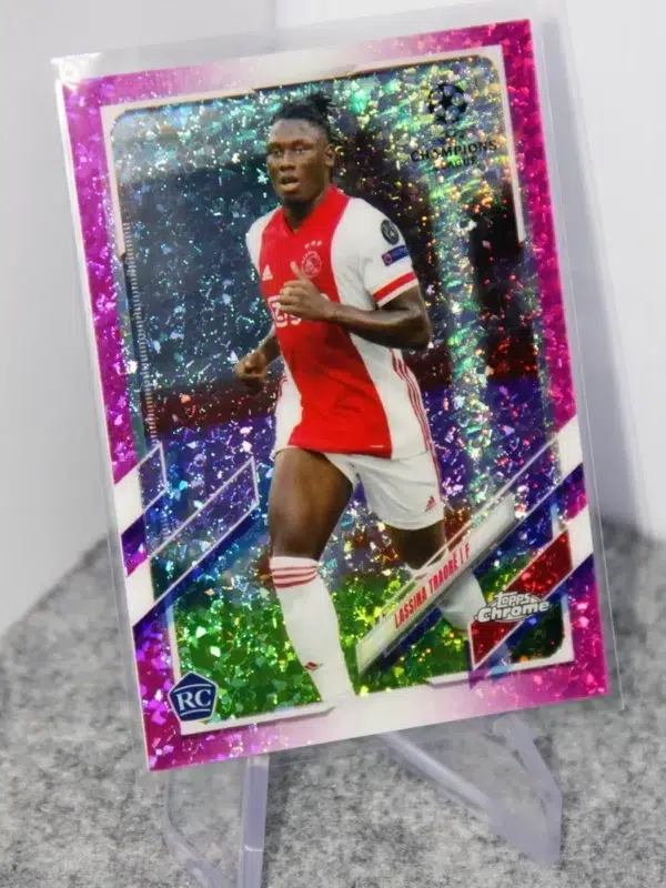 2020-21 Lassina Traore #60 Topps Chrome UEFA Champions League Pink Refractor SN#125 - stand