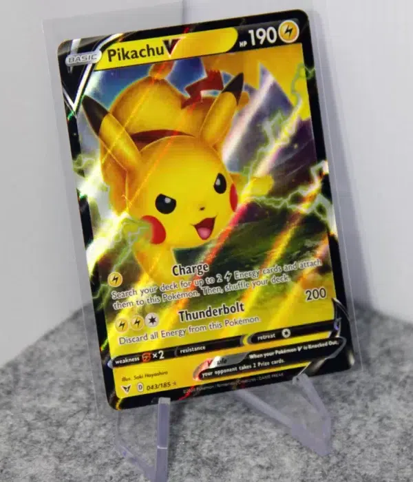 2020 Pikachu V 043185 Pokemon Vivid Voltage Full Art Ultra Rare Holo - stand
