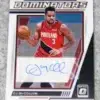 2021-22 CJ McCollum #DS-CJM Panini Donruss Optic Dominators Autograph SN#72 - front