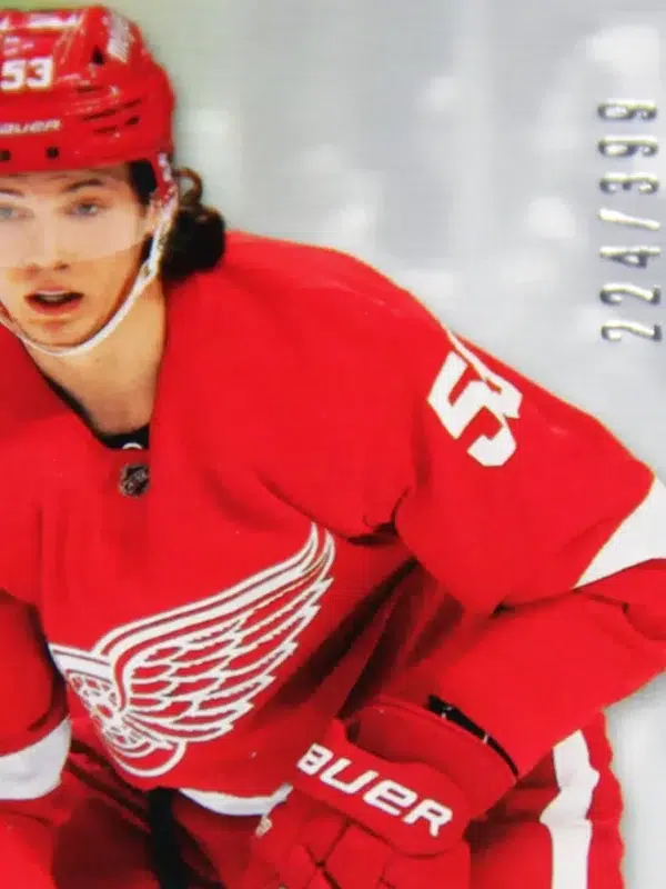 2021-22 Moritz Seider #102 Upper Deck Premier Rookies RC SN#224 - detail