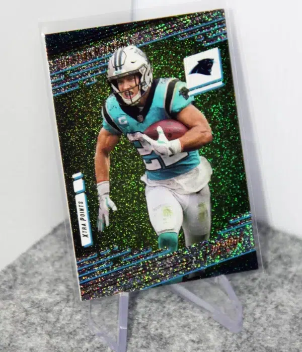 2021 Christian McCaffrey #78 Panini Prestige Xtra Points Galaxy Parallel - stand