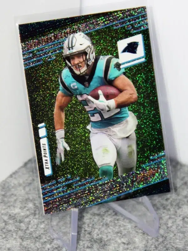 2021 Christian McCaffrey #78 Panini Prestige Xtra Points Galaxy Parallel - stand