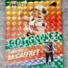 2021 Christian McCaffrey #GG-10 Panini Mosaic Football Got Game Green Prizm - front