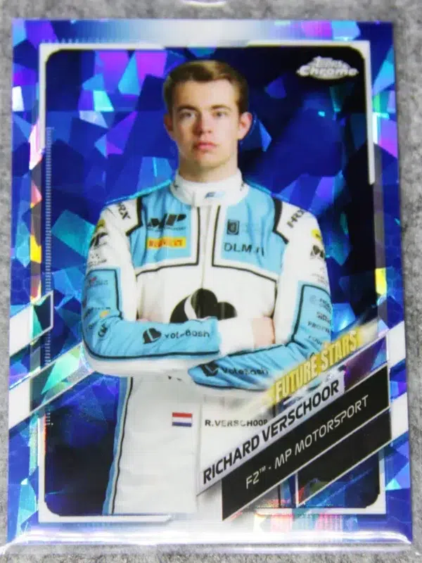 2021 Richard Verschoor #63 Topps Chrome F2 Future Stars Sapphire Refractor - front