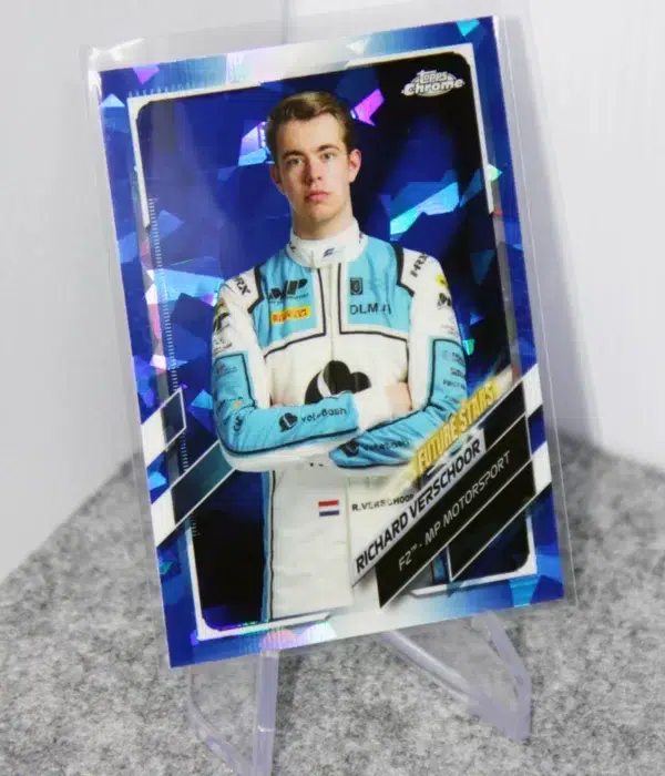 2021 Richard Verschoor #63 Topps Chrome F2 Future Stars Sapphire Refractor - stand