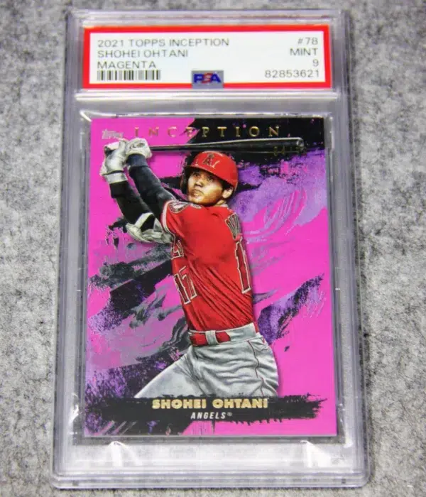 2021 Shohei Ohtani #78 Topps Inception Magenta SN#94 PSA 9 MINT - front