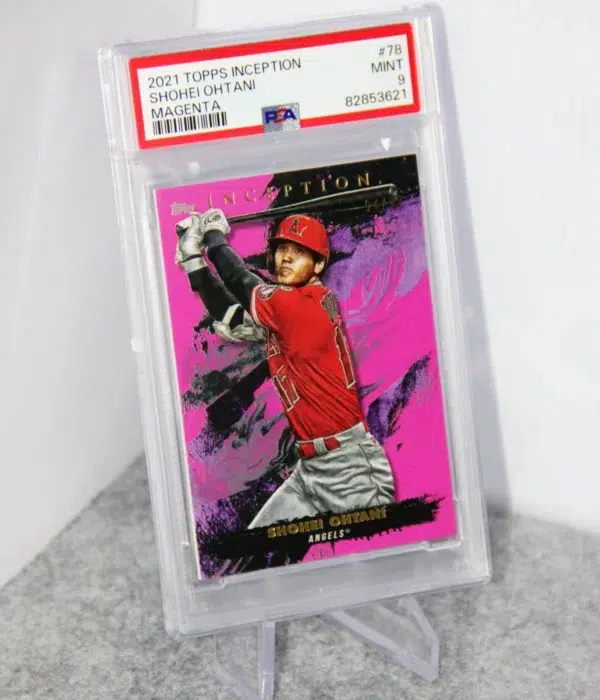 2021 Shohei Ohtani #78 Topps Inception Magenta SN#94 PSA 9 MINT - stand