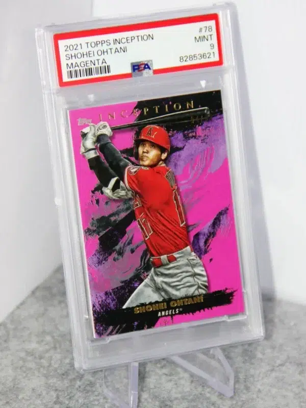 2021 Shohei Ohtani #78 Topps Inception Magenta SN#94 PSA 9 MINT - stand