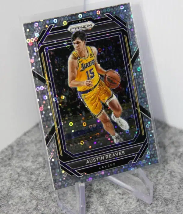 2022-23 Austin Reaves #123 Panini Prizm Fast Break Disco Prizm SP - stand