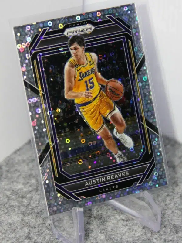 2022-23 Austin Reaves #123 Panini Prizm Fast Break Disco Prizm SP - stand