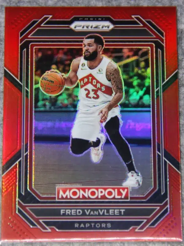 2022-23 Fred VanVleet #26 Panini Prizm Monopoly Red Prizm SN#79 - front