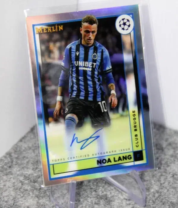 TOPPS サッカーカード MUSEUM COLLECTION ARCHIVAL AUTOGRAPH NOA LANG CLUB BRUGGE 134/150 #AA-NL 送料無料 中古 IT1 2022-23 Noa Lang #AC-NL Topps Merlin UEFA Champions League