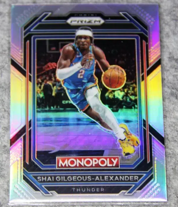 2022-23 Shai Gilgeous-Alexander #62 Panini Prizm Monopoly Siver Prizm - front