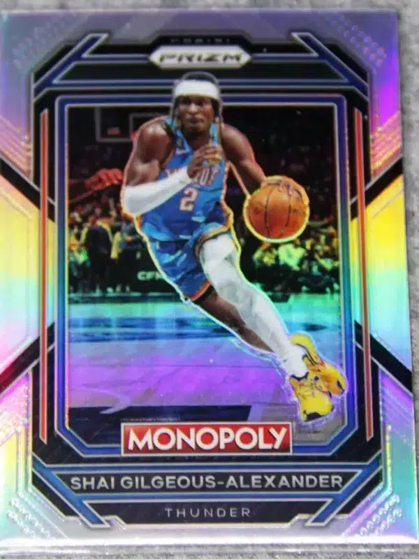 2022-23 Shai Gilgeous-Alexander #62 Panini Prizm Monopoly Siver Prizm - front
