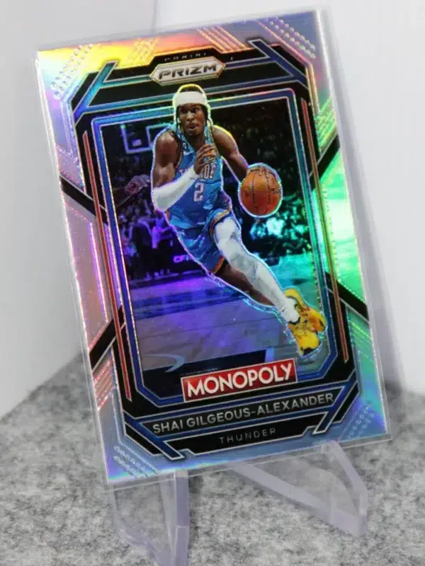 2022-23 Shai Gilgeous-Alexander #62 Panini Prizm Monopoly Siver Prizm - stand