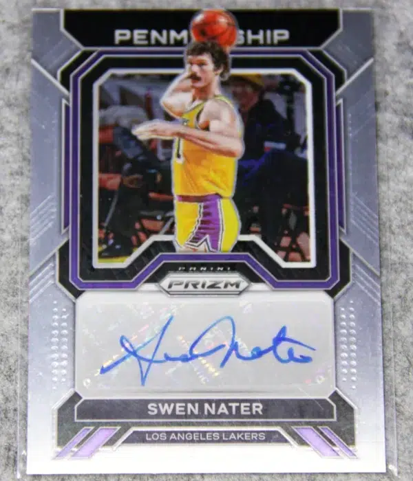 2022-23 Swen Nater #PNM-SWE Panini Prizm Penmanship Autograph - front