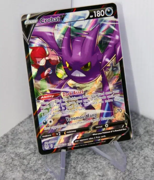 2022 Crobat V TG20-TG30 Pokemon Lost Origin Full Art Trainer Gallery Ultra Rare Holo - stand