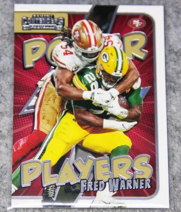 2022 Fred Warner #PWR-FWA Panini Contenders Power Players - front