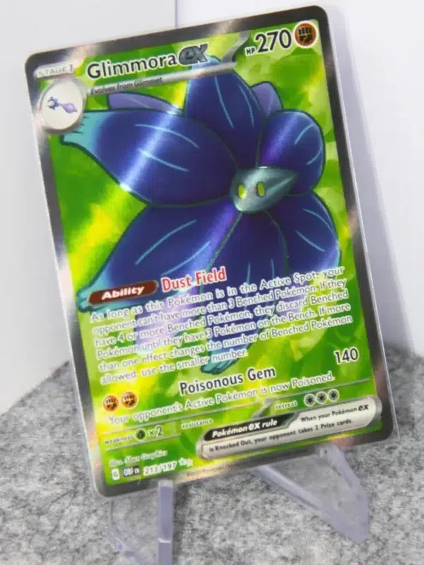 2022 Glimmora ex 213-197 Pokemon Obsidian Flames Full Art Ultra Rare - stand