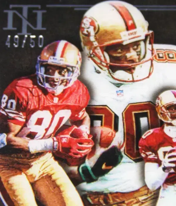 2022 Jerry Rice #MMA-13 Panini National Treasures Modern Masters SN#49 - detail