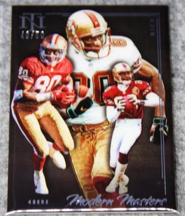 2022 Jerry Rice #MMA-13 Panini National Treasures Modern Masters SN#49 - front