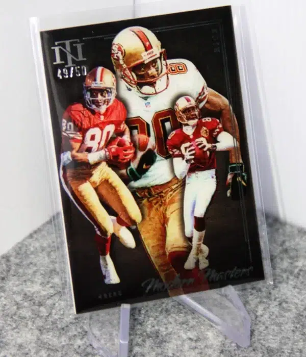 2022 Jerry Rice #MMA-13 Panini National Treasures Modern Masters SN#49 - stand