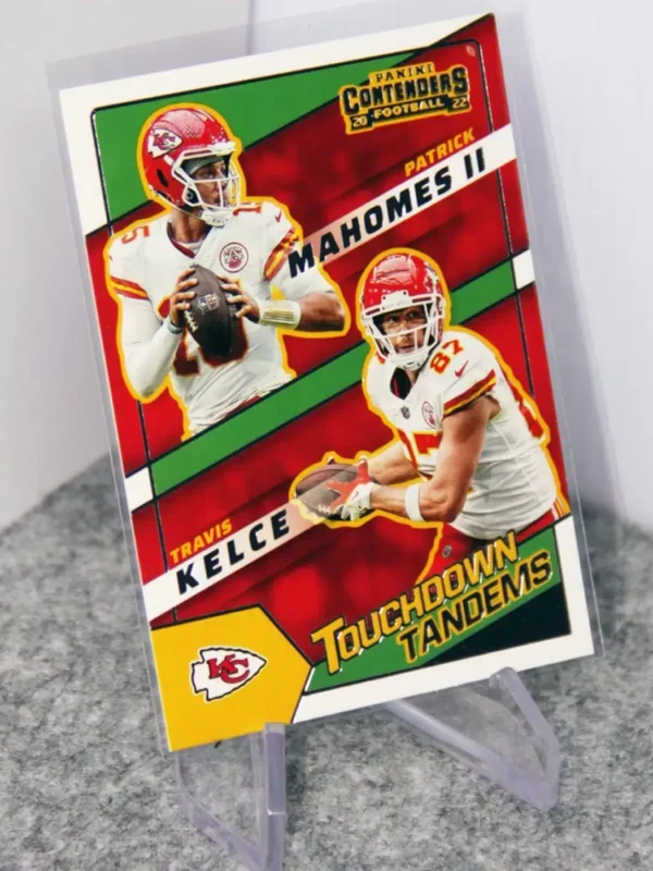 2022 Patrick Mahomes & Travis Kelce #TDT-KC Panini Contenders Touchdown Tandems - stand