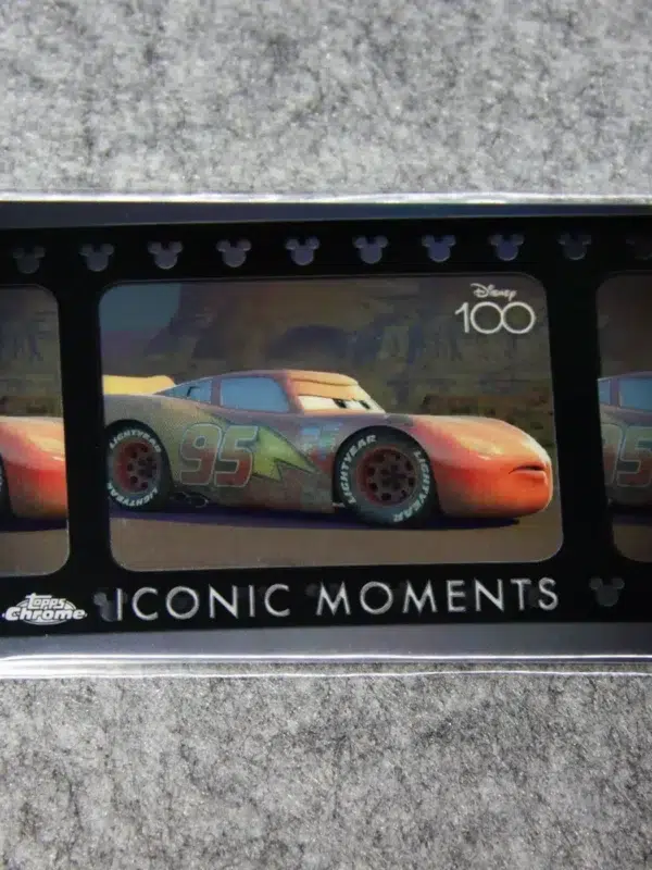 2023 Lightning McQueen #IM-13 Topps Chrome Disney 100 Iconic Moments Turn Left, To Turn Right - front